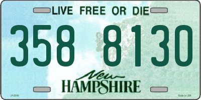 NH license plate 3588130