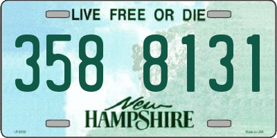 NH license plate 3588131