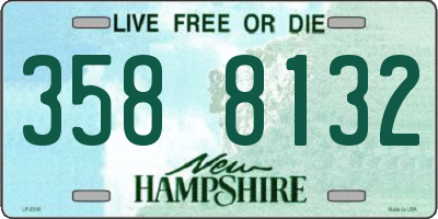 NH license plate 3588132