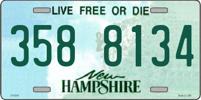 NH license plate 3588134