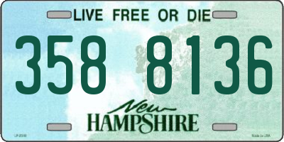 NH license plate 3588136