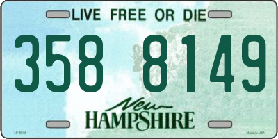 NH license plate 3588149
