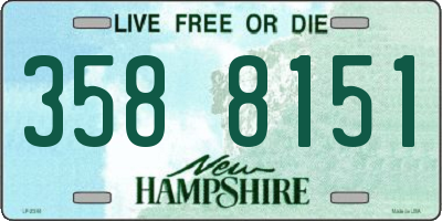 NH license plate 3588151
