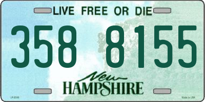 NH license plate 3588155