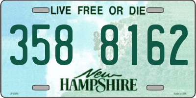NH license plate 3588162