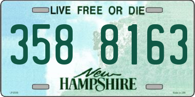 NH license plate 3588163