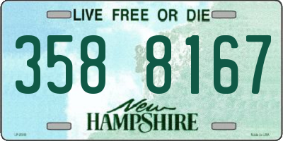 NH license plate 3588167