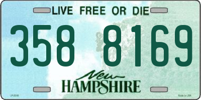 NH license plate 3588169
