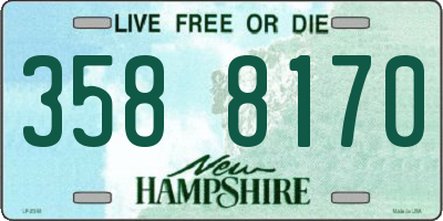 NH license plate 3588170