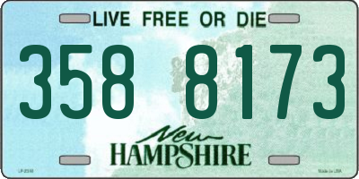 NH license plate 3588173