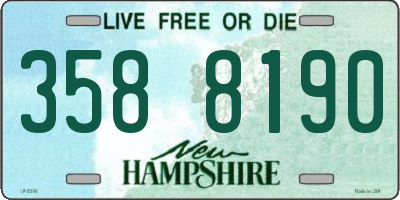 NH license plate 3588190