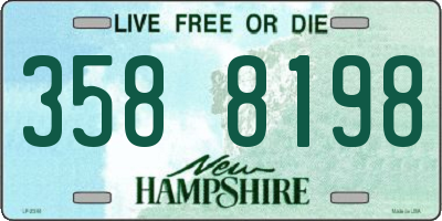 NH license plate 3588198