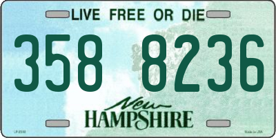 NH license plate 3588236