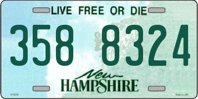 NH license plate 3588324