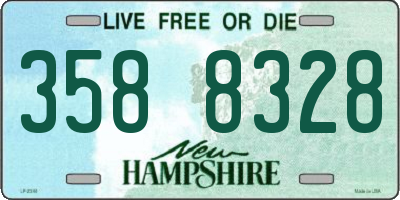 NH license plate 3588328