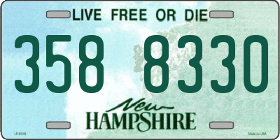 NH license plate 3588330