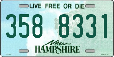 NH license plate 3588331