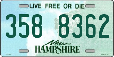 NH license plate 3588362