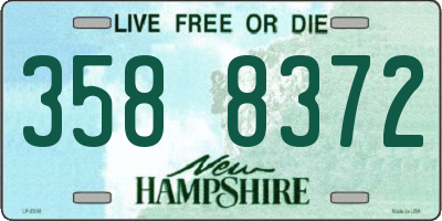 NH license plate 3588372