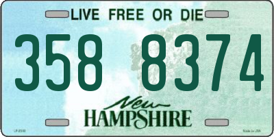 NH license plate 3588374