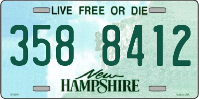 NH license plate 3588412
