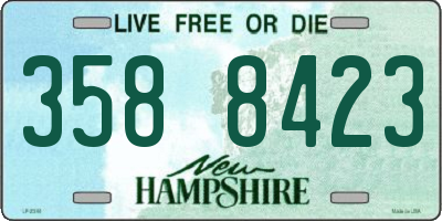 NH license plate 3588423