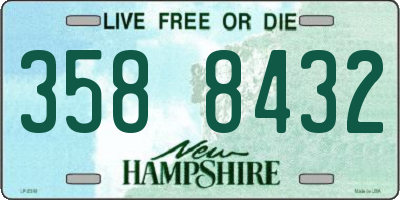 NH license plate 3588432