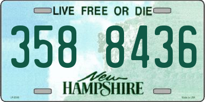 NH license plate 3588436