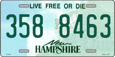 NH license plate 3588463