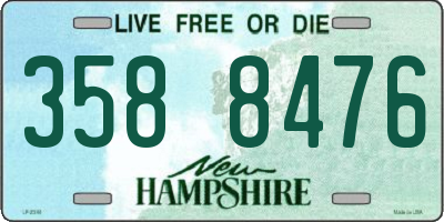 NH license plate 3588476