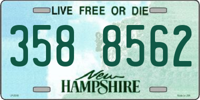 NH license plate 3588562