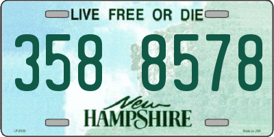 NH license plate 3588578