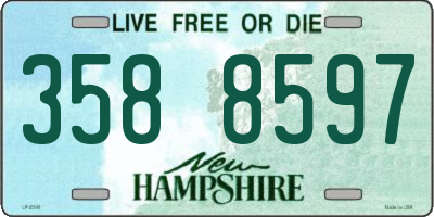 NH license plate 3588597