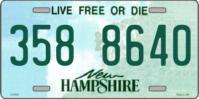 NH license plate 3588640