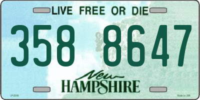 NH license plate 3588647