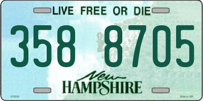 NH license plate 3588705