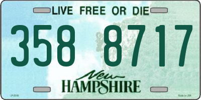NH license plate 3588717