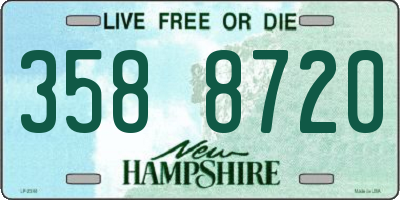 NH license plate 3588720