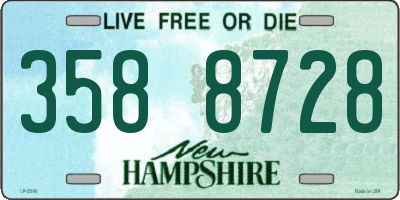 NH license plate 3588728