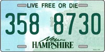 NH license plate 3588730