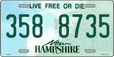 NH license plate 3588735