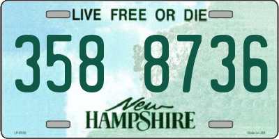 NH license plate 3588736
