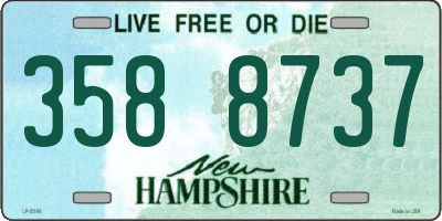 NH license plate 3588737