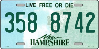 NH license plate 3588742