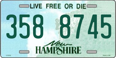 NH license plate 3588745