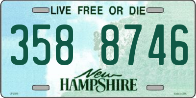 NH license plate 3588746