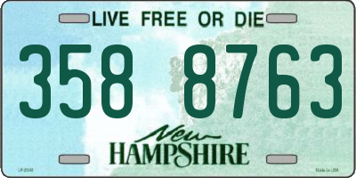 NH license plate 3588763