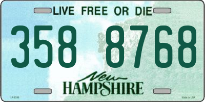 NH license plate 3588768