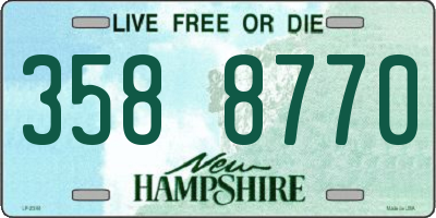 NH license plate 3588770