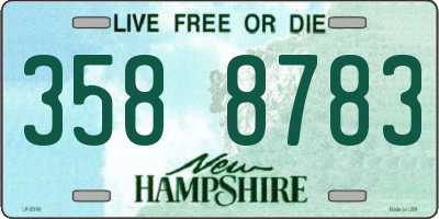 NH license plate 3588783